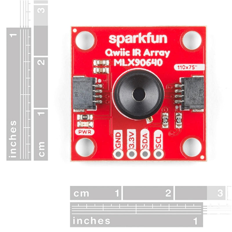 SparkFun IR Array Breakout Board - 110 Degree FOV, MLX90640 (Qwiic)