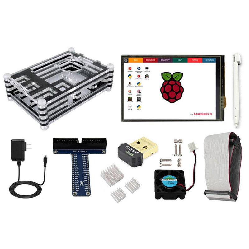 Starter Kit for Raspberry Pi Model B+/2B/3B (with Power Supply)