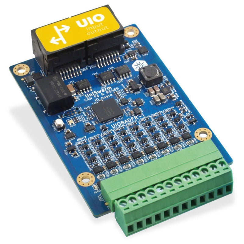 Industrial grade I/O board - 8 analog I/O configurable in CAN and/or RS485