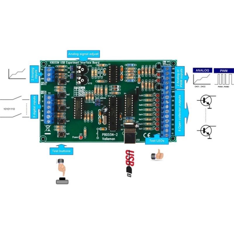 Velleman USB Experiment Interface Board